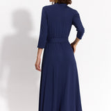 LIBERTY DRESS MAXI nocny granat