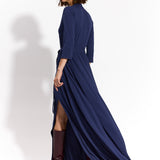 LIBERTY DRESS MAXI nocny granat