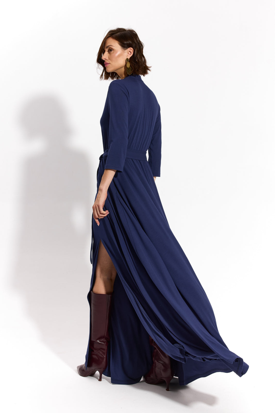 LIBERTY DRESS MAXI nocny granat