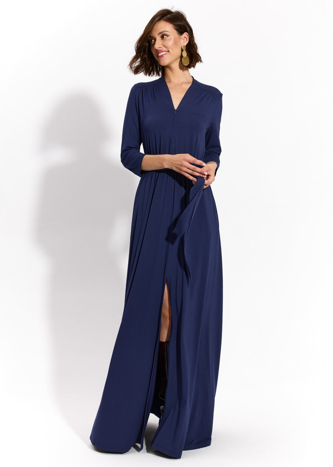 LIBERTY DRESS MAXI nocny granat