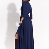 LIBERTY DRESS MAXI nocny granat