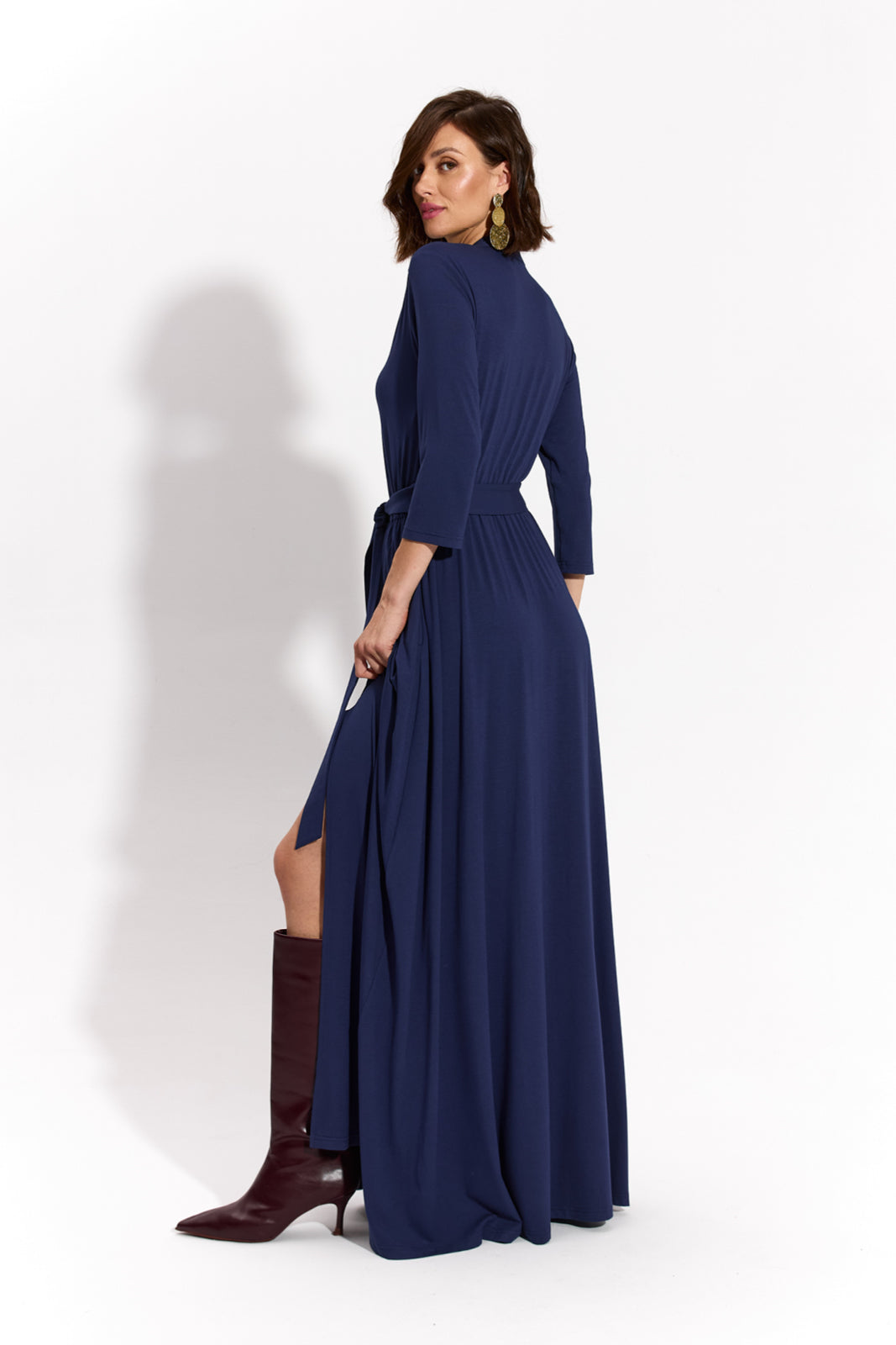 LIBERTY DRESS MAXI nocny granat