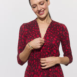 LIBERTY DRESS print czerwona pantera