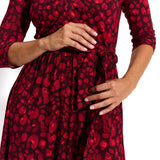 LIBERTY DRESS print czerwona pantera