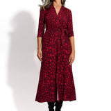 LIBERTY DRESS print czerwona pantera