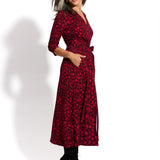 LIBERTY DRESS print czerwona pantera