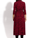 LIBERTY DRESS print czerwona pantera