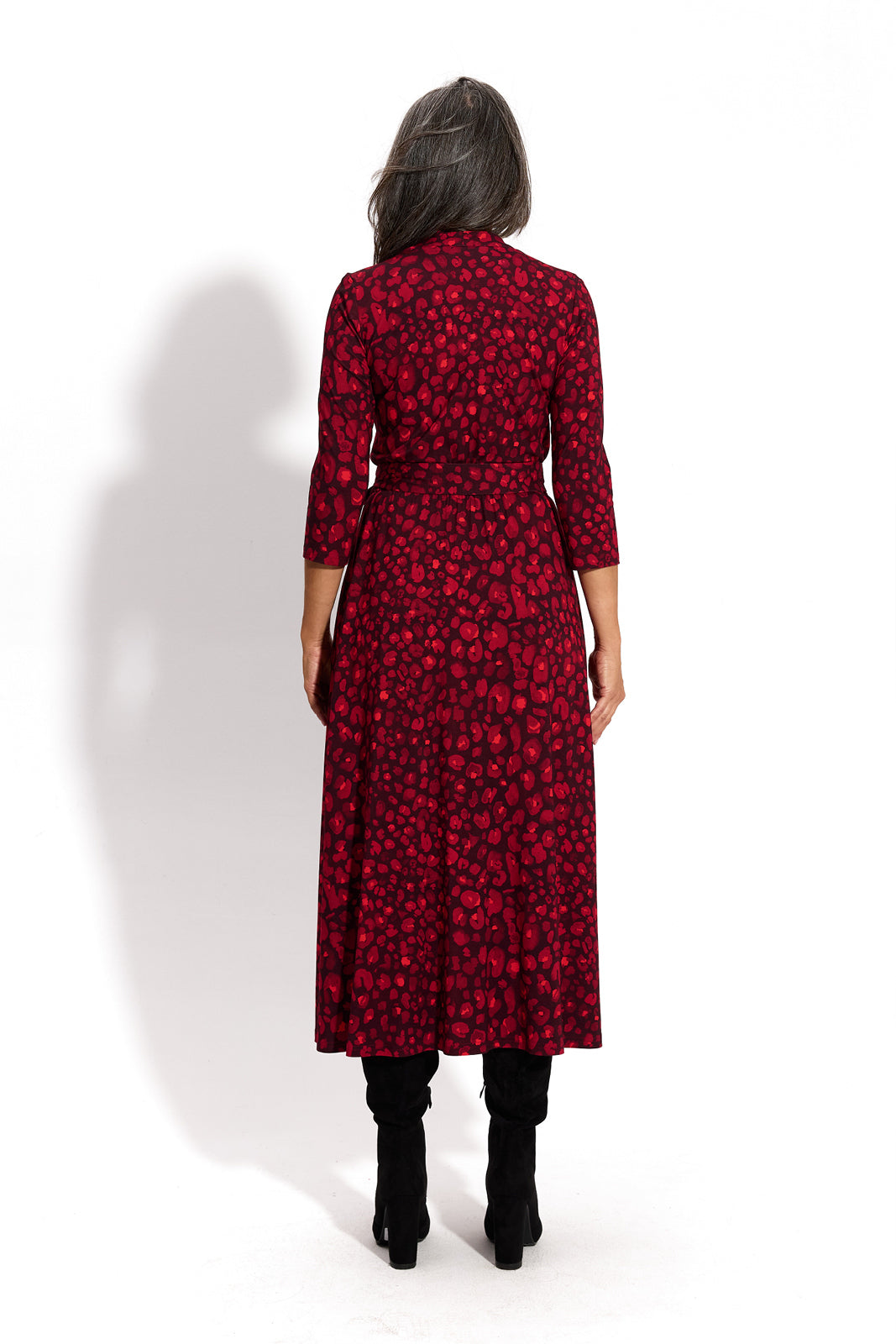 LIBERTY DRESS print czerwona pantera