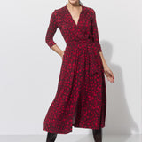 LIBERTY DRESS print czerwona pantera