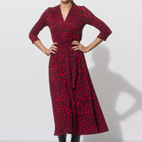 LIBERTY DRESS print czerwona pantera