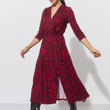 LIBERTY DRESS print czerwona pantera