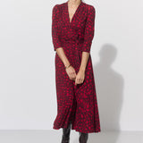 LIBERTY DRESS print czerwona pantera