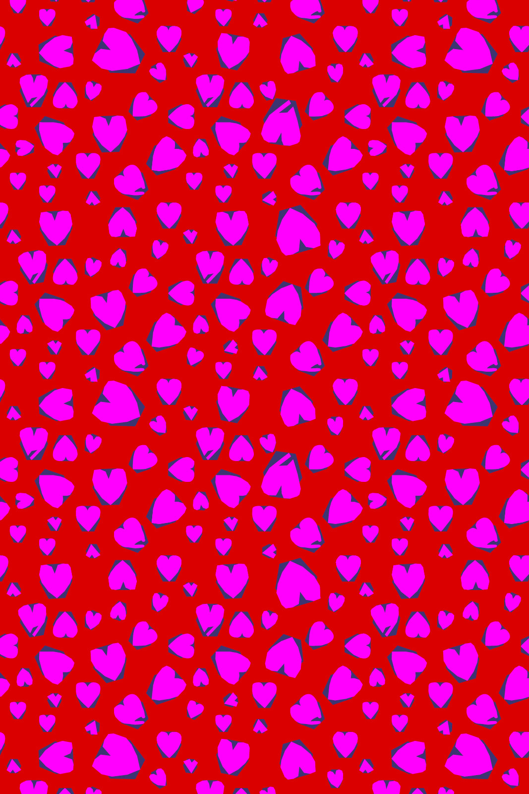 LIBERTY DRESS print risk. follow your heart fuksja