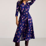 Dress LIBERTY DRESS risk'n'roses blue print