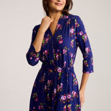 Dress LIBERTY DRESS risk'n'roses blue print