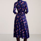 Dress LIBERTY DRESS risk'n'roses blue print