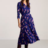 Dress LIBERTY DRESS risk'n'roses blue print