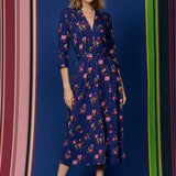 Dress LIBERTY DRESS risk'n'roses blue print