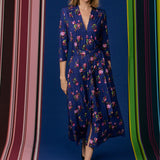 Dress LIBERTY DRESS risk'n'roses blue print