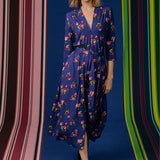 Dress LIBERTY DRESS risk'n'roses blue print