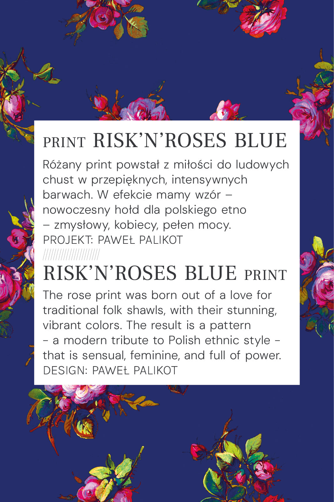 Dress LIBERTY DRESS risk'n'roses blue print