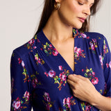 Dress LIBERTY DRESS risk'n'roses blue print
