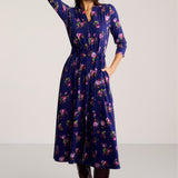 Dress LIBERTY DRESS risk'n'roses blue print