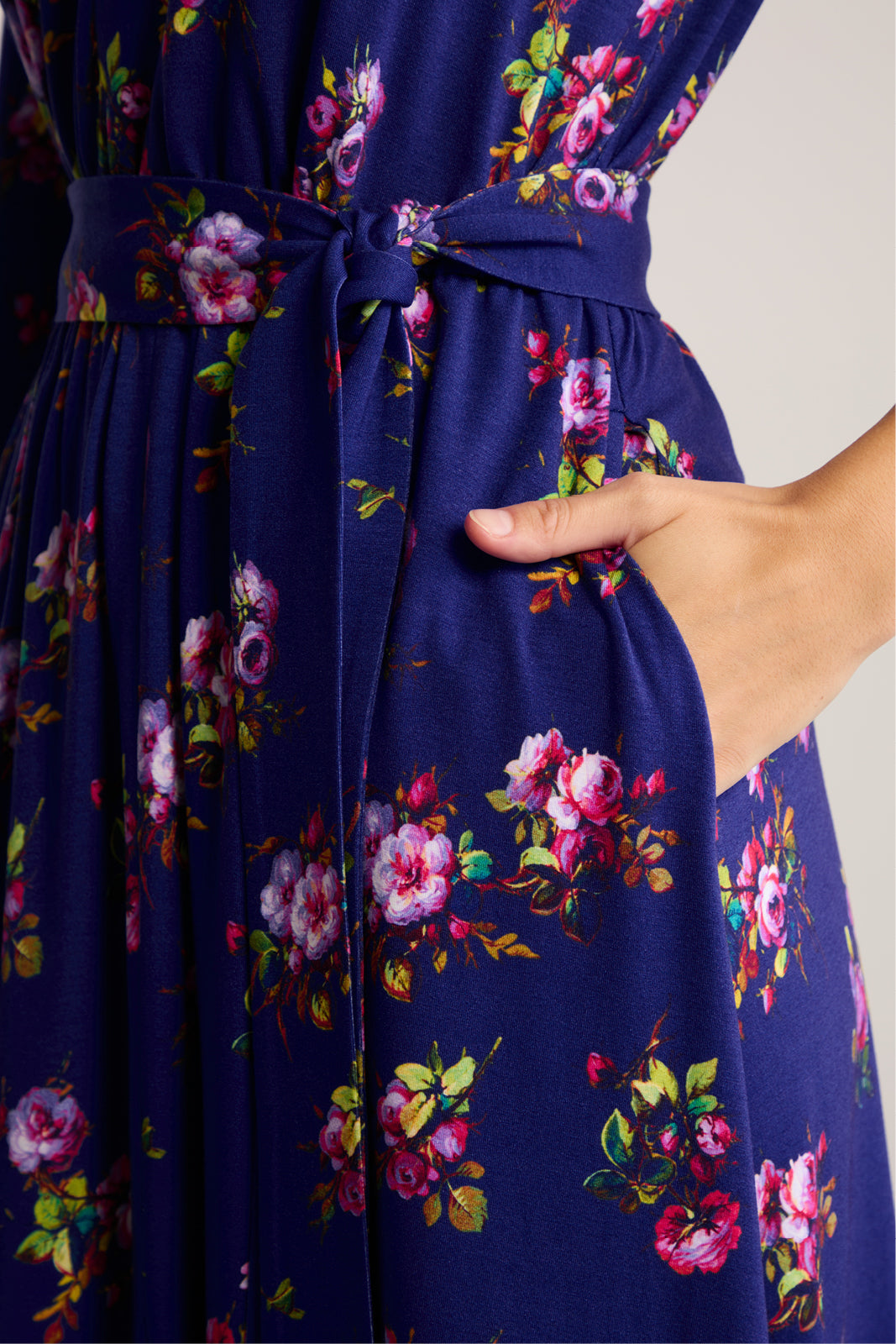 Dress LIBERTY DRESS risk'n'roses blue print