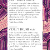 LIBERTY DRESS print violet brush