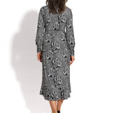 LIKE A LADY print koronkowa robota na czerni