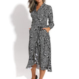 LIKE A LADY print koronkowa robota na czerni