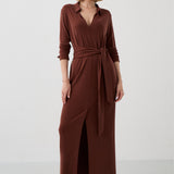 Sukienka LOVE YOUR STYLE mleczna czekolada