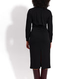 SUKIENKA OVERSIZE Z PASKIEM czarna