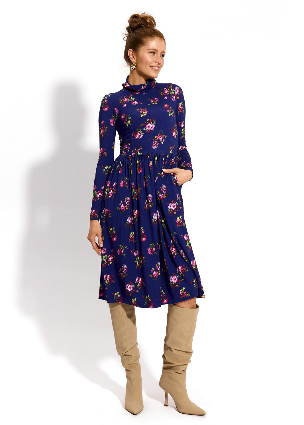 PARYŻANKA print risk'n'roses blue