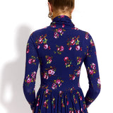 PARYŻANKA print risk'n'roses blue