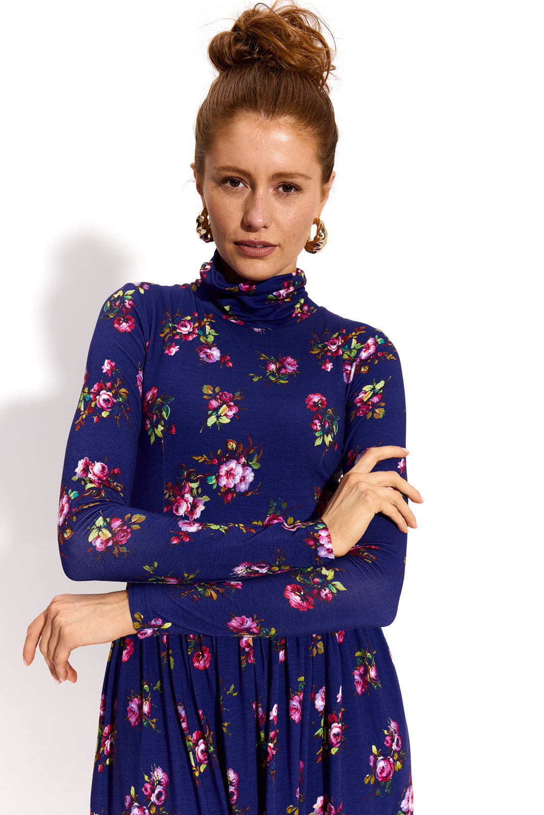 PARYŻANKA print risk'n'roses blue