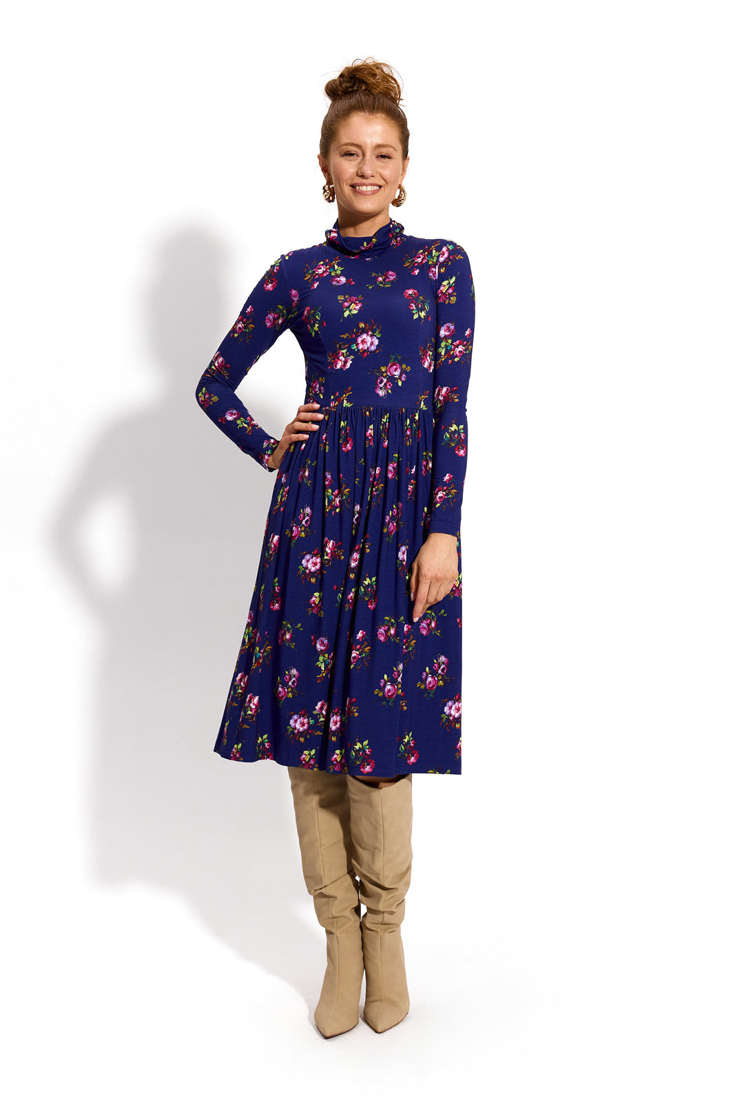 PARYŻANKA print risk'n'roses blue