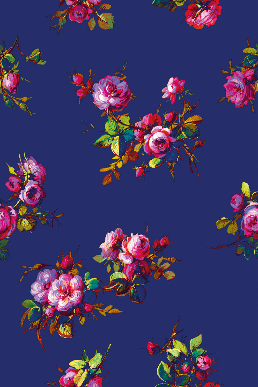 PARYŻANKA print risk'n'roses blue