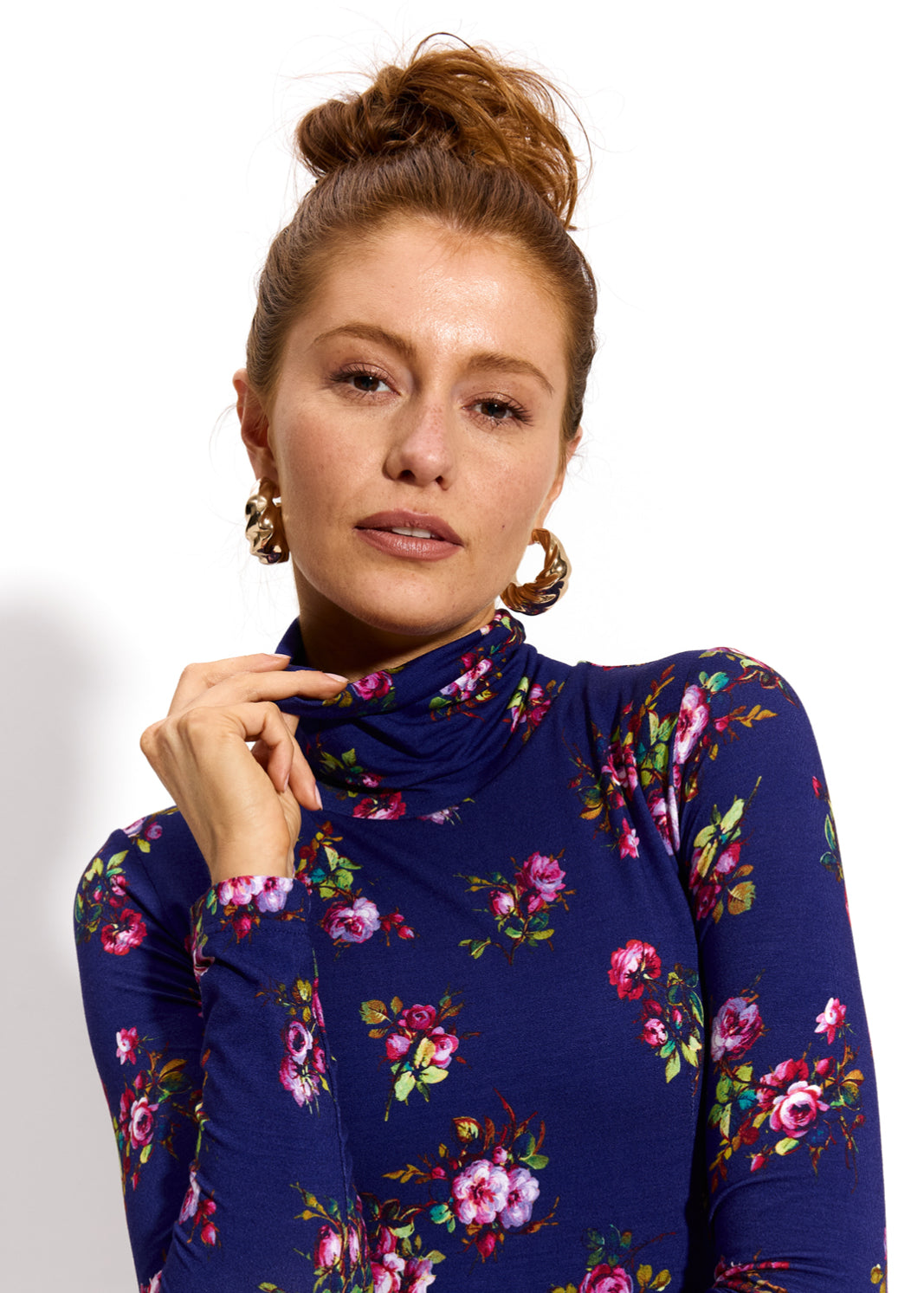 PARYŻANKA print risk'n'roses blue