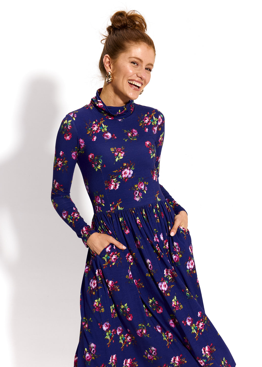 PARYŻANKA print risk'n'roses blue