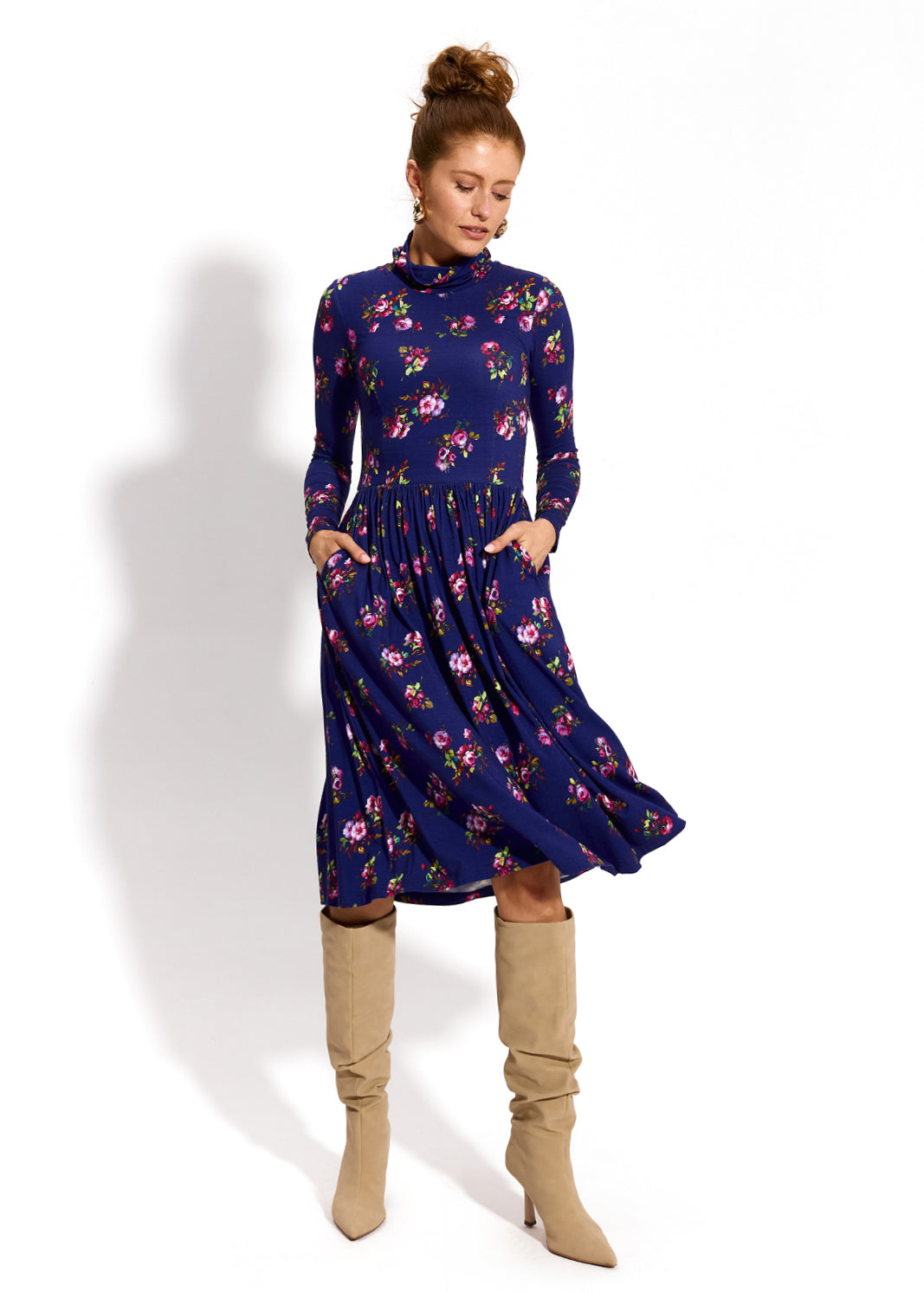 PARYŻANKA print risk'n'roses blue