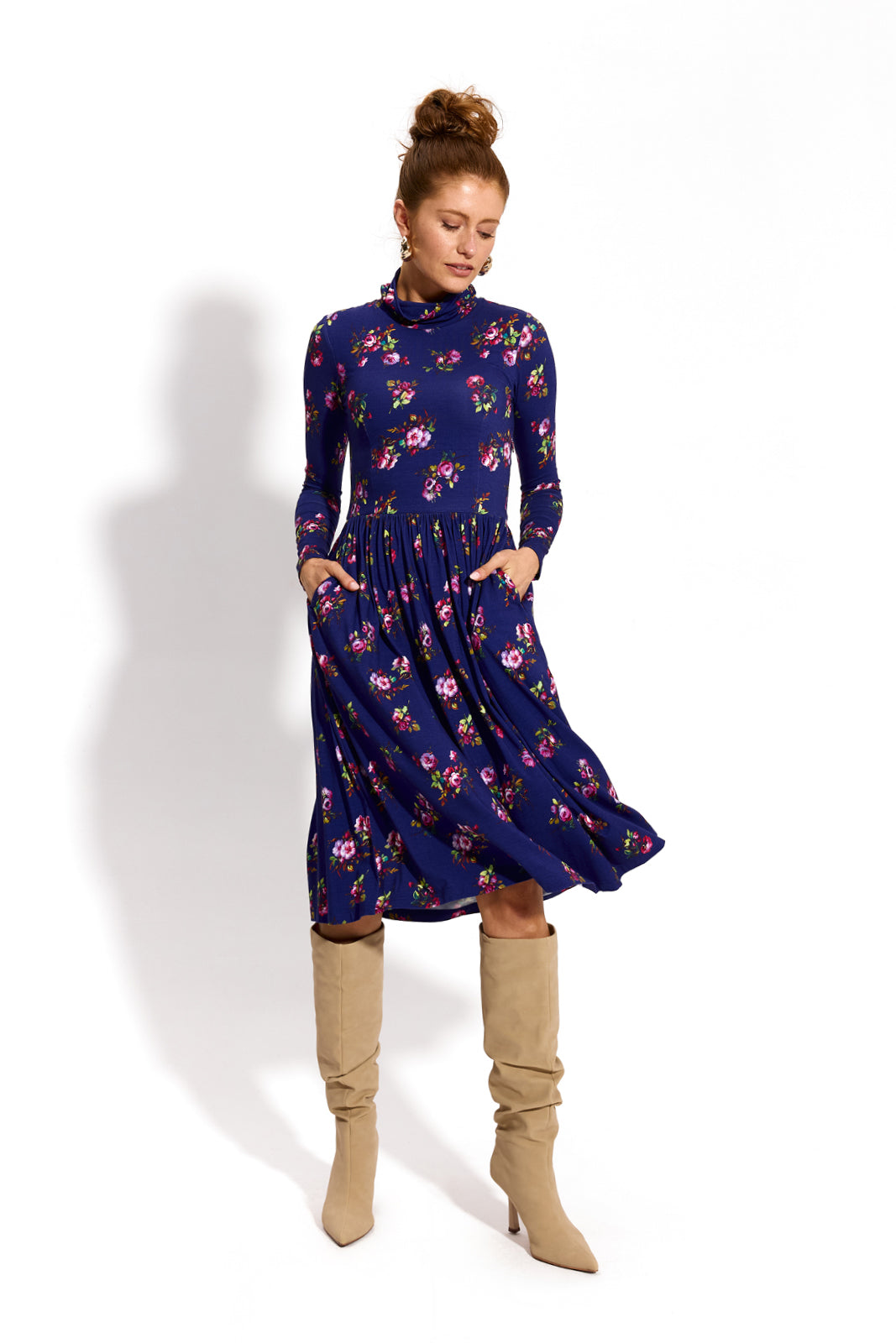 PARYŻANKA print risk'n'roses blue