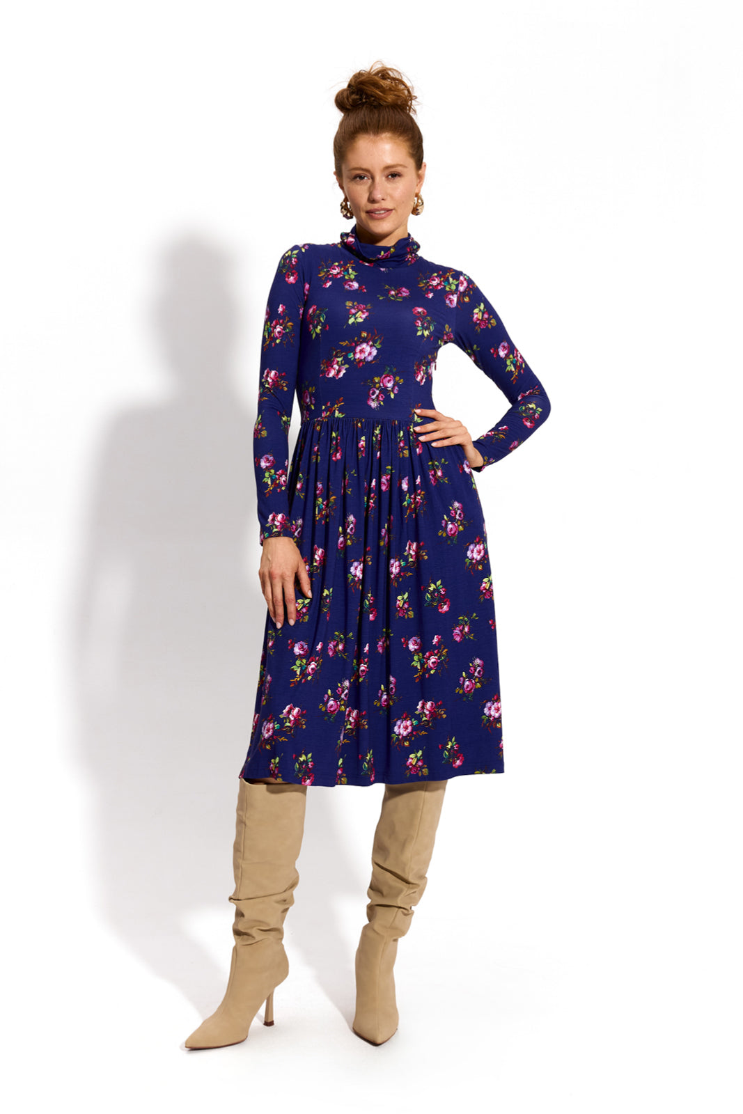 PARYŻANKA print risk'n'roses blue