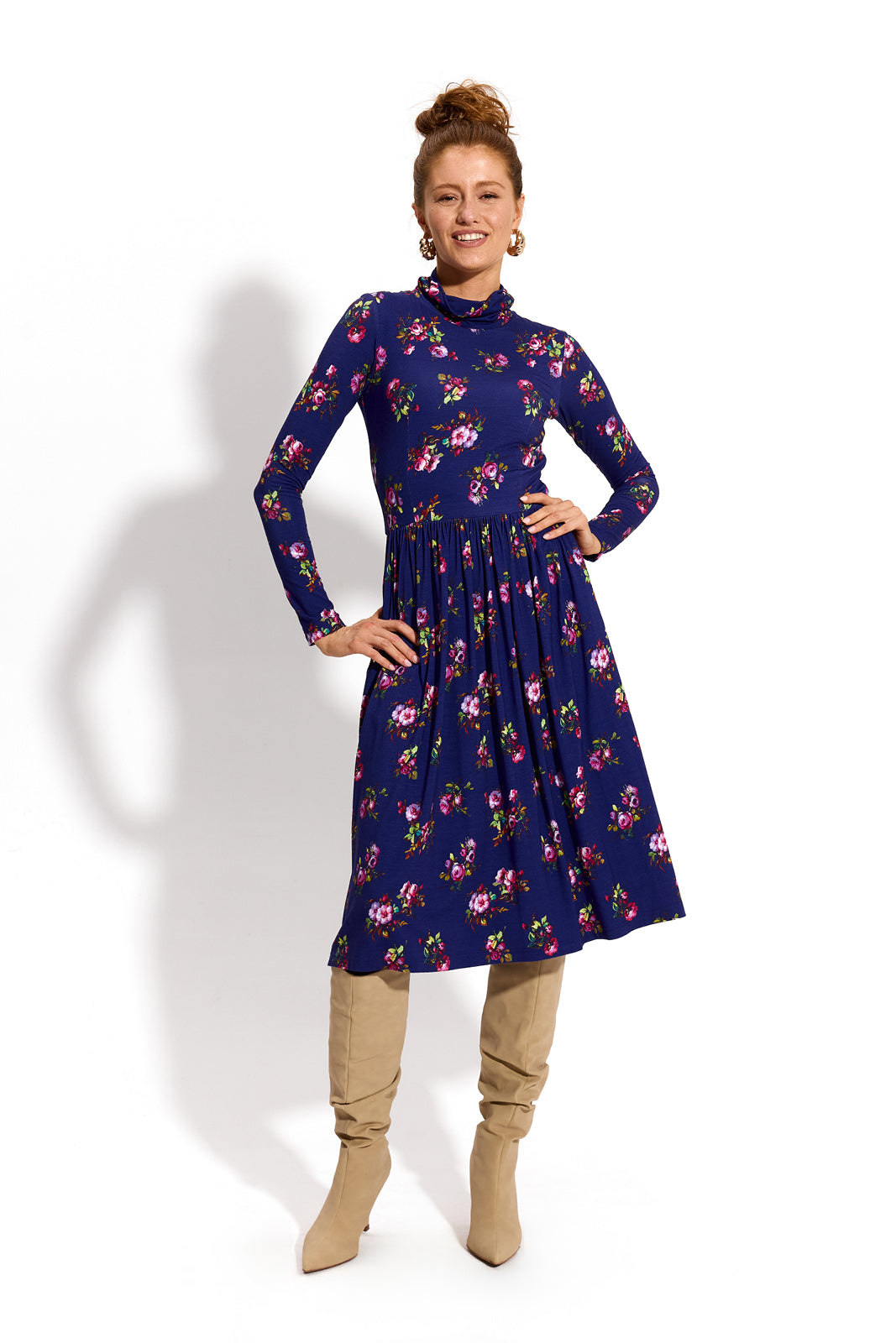 PARYŻANKA print risk'n'roses blue