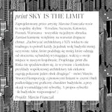 RISK AND THE CITY print sky is the limit