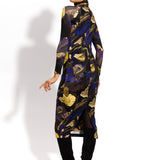 SKINCITY Z GOLFEM MAXI print Dreamworld złoty