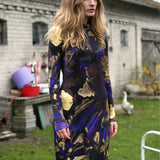 SKINCITY Z GOLFEM MAXI print Dreamworld złoty