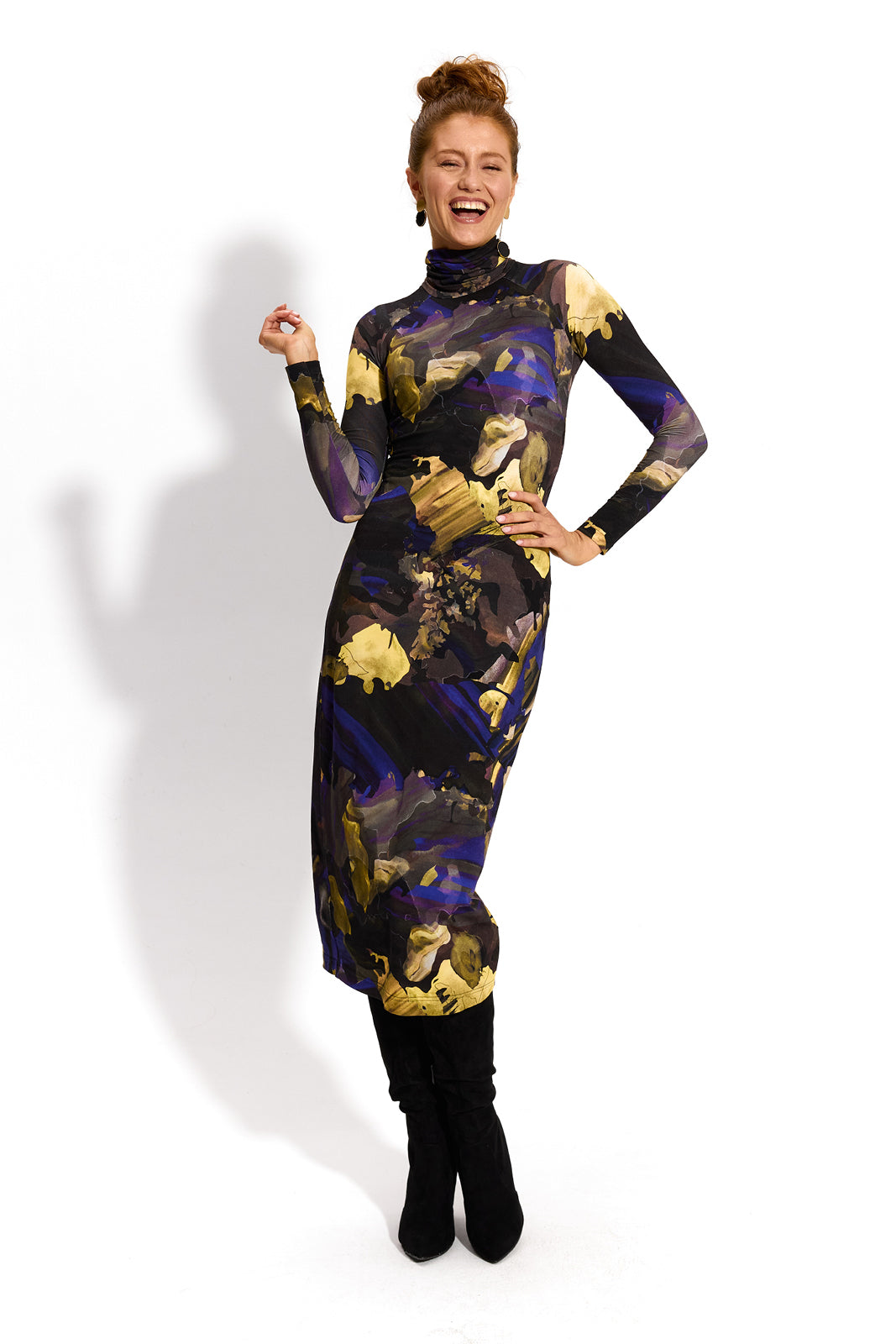 SKINCITY Z GOLFEM MAXI print Dreamworld złoty