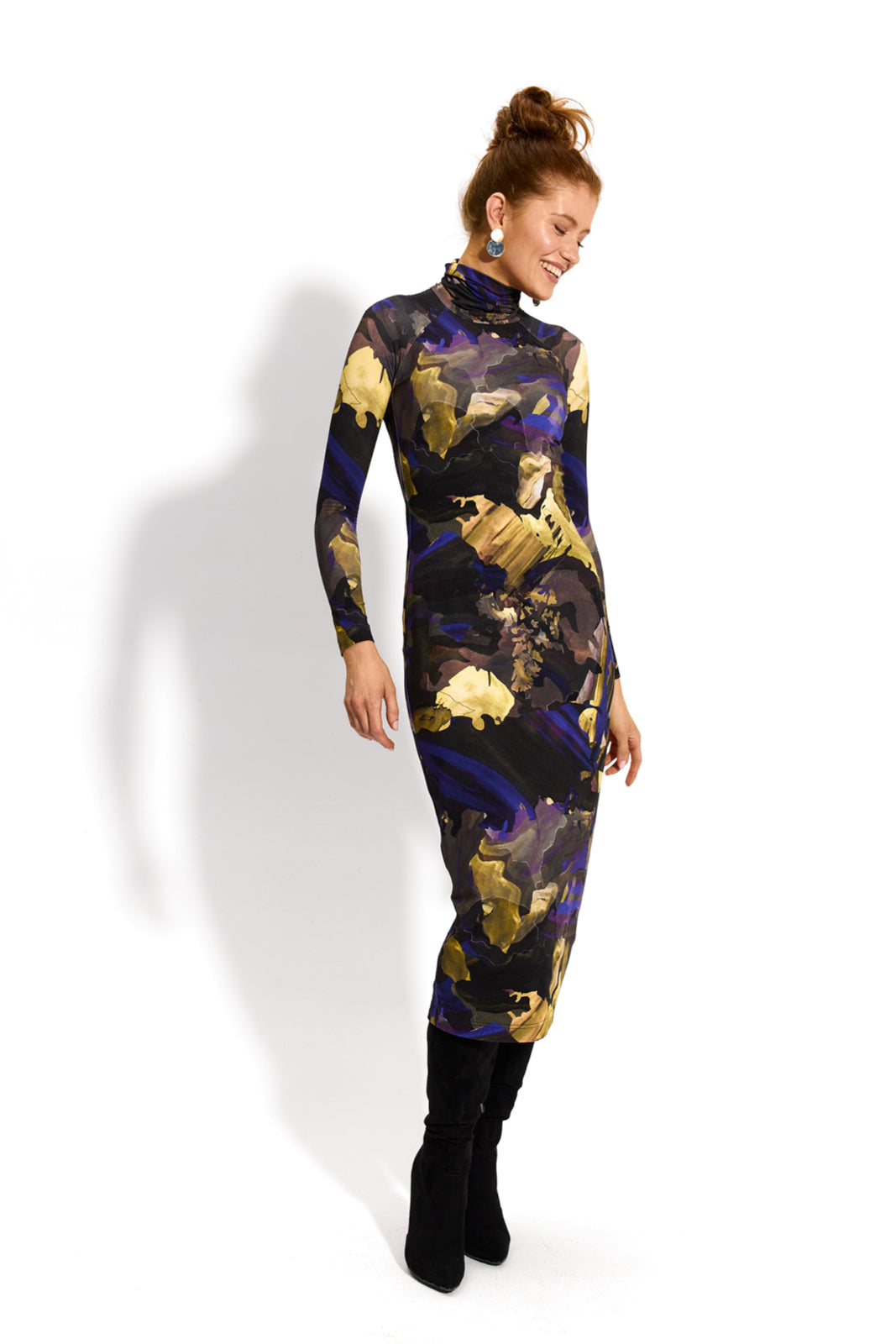 SKINCITY Z GOLFEM MAXI print Dreamworld złoty