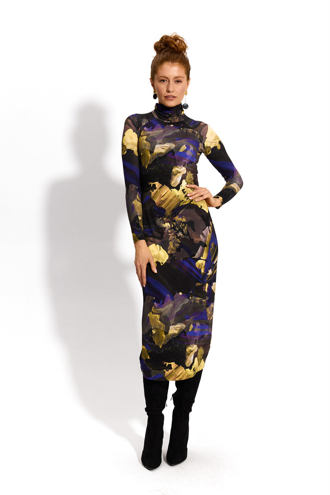 SKINCITY Z GOLFEM MAXI print Dreamworld złoty